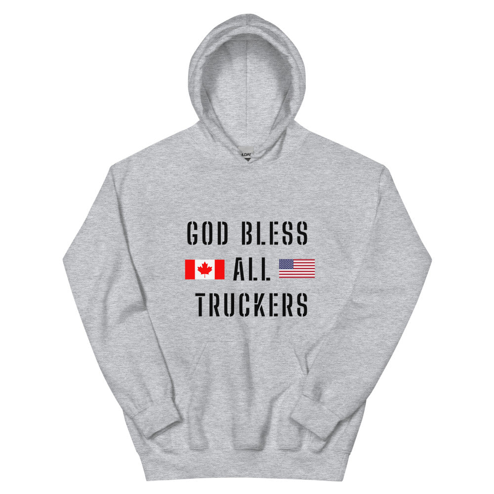 God Bless All Truckers Unisex Hoodie