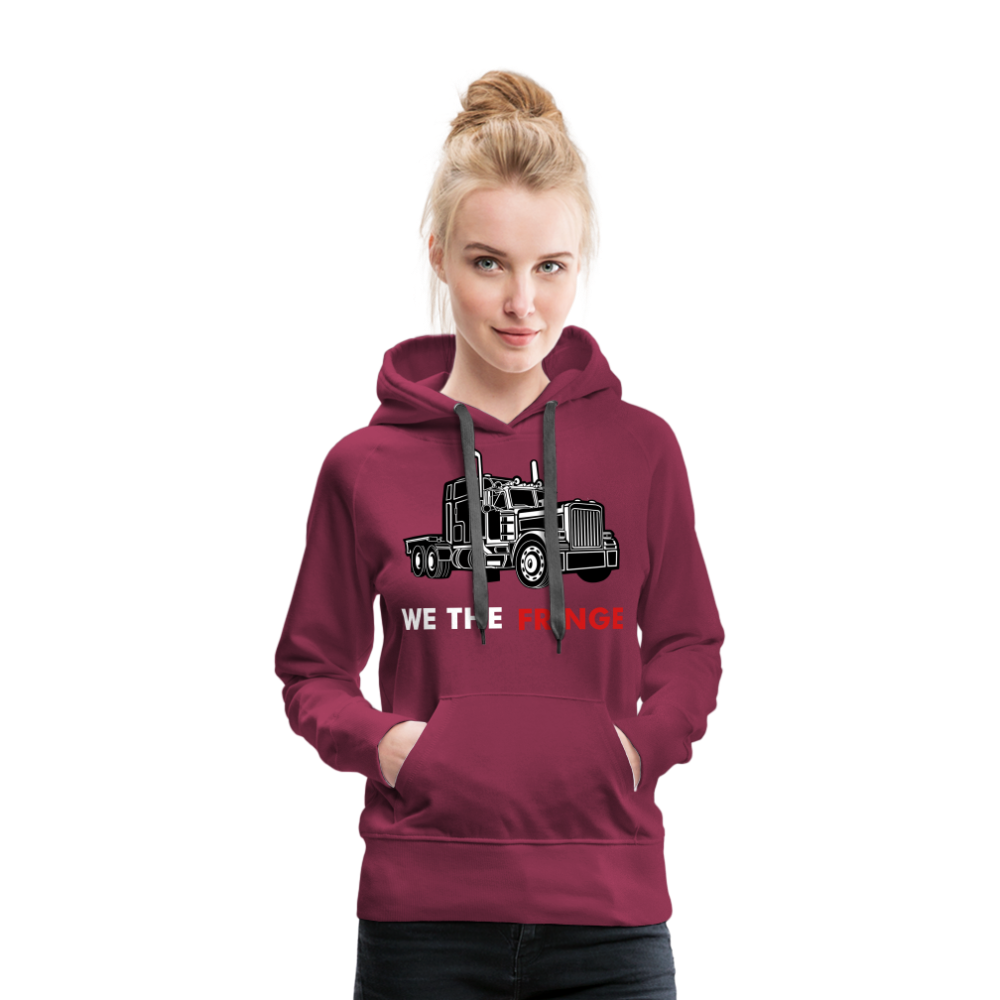 Women’s Premium WE THE FRINGE Hoodie - burgundy