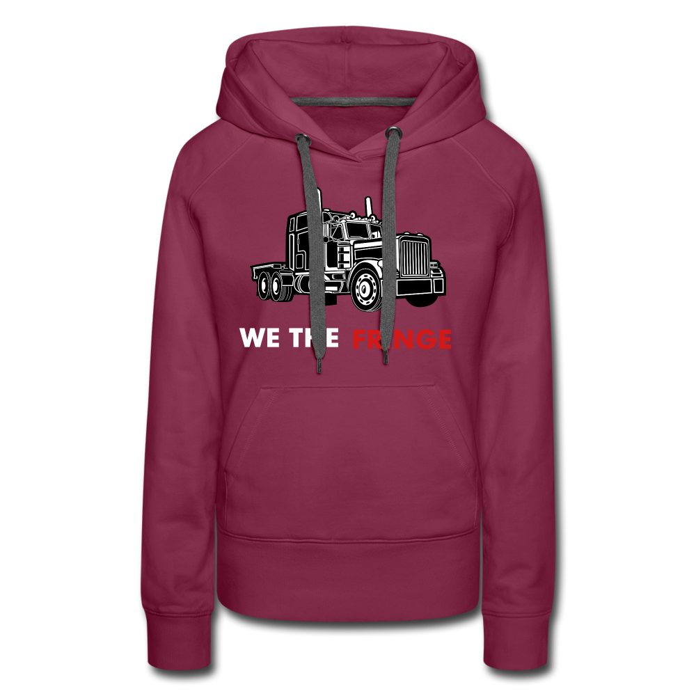 Women’s Premium WE THE FRINGE Hoodie - burgundy