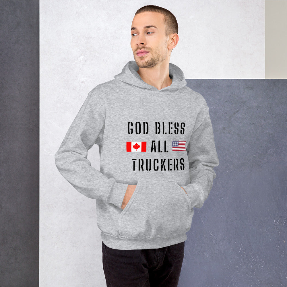 God Bless All Truckers Unisex Hoodie