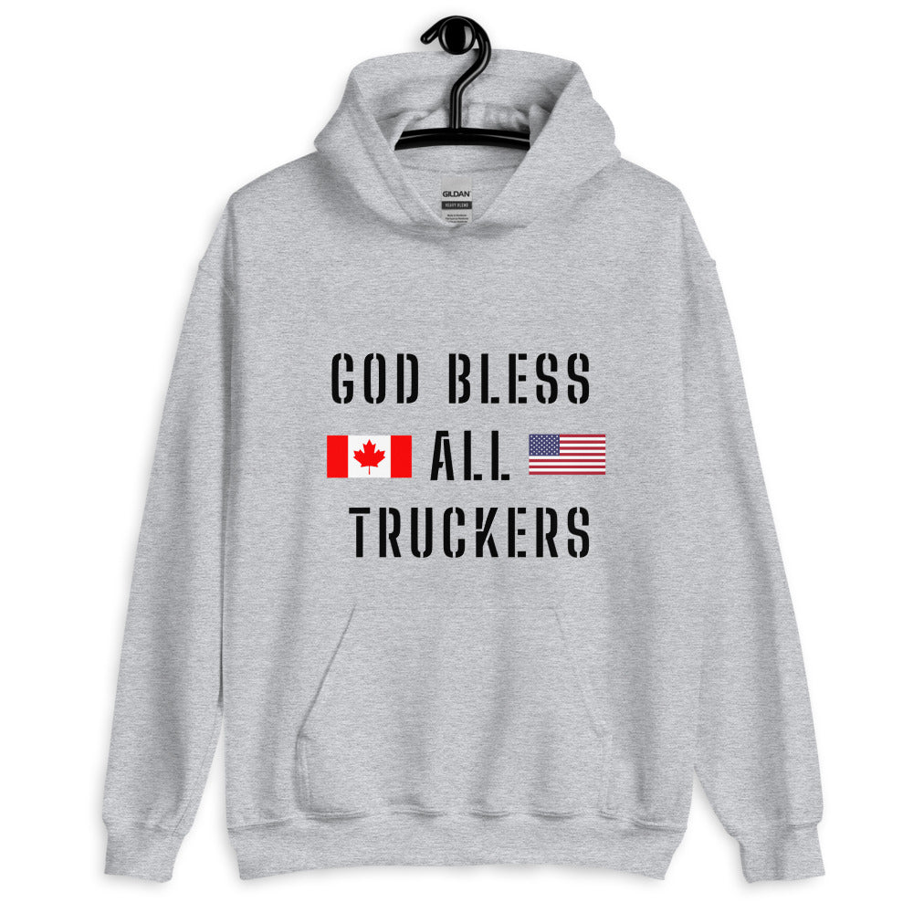God Bless All Truckers Unisex Hoodie