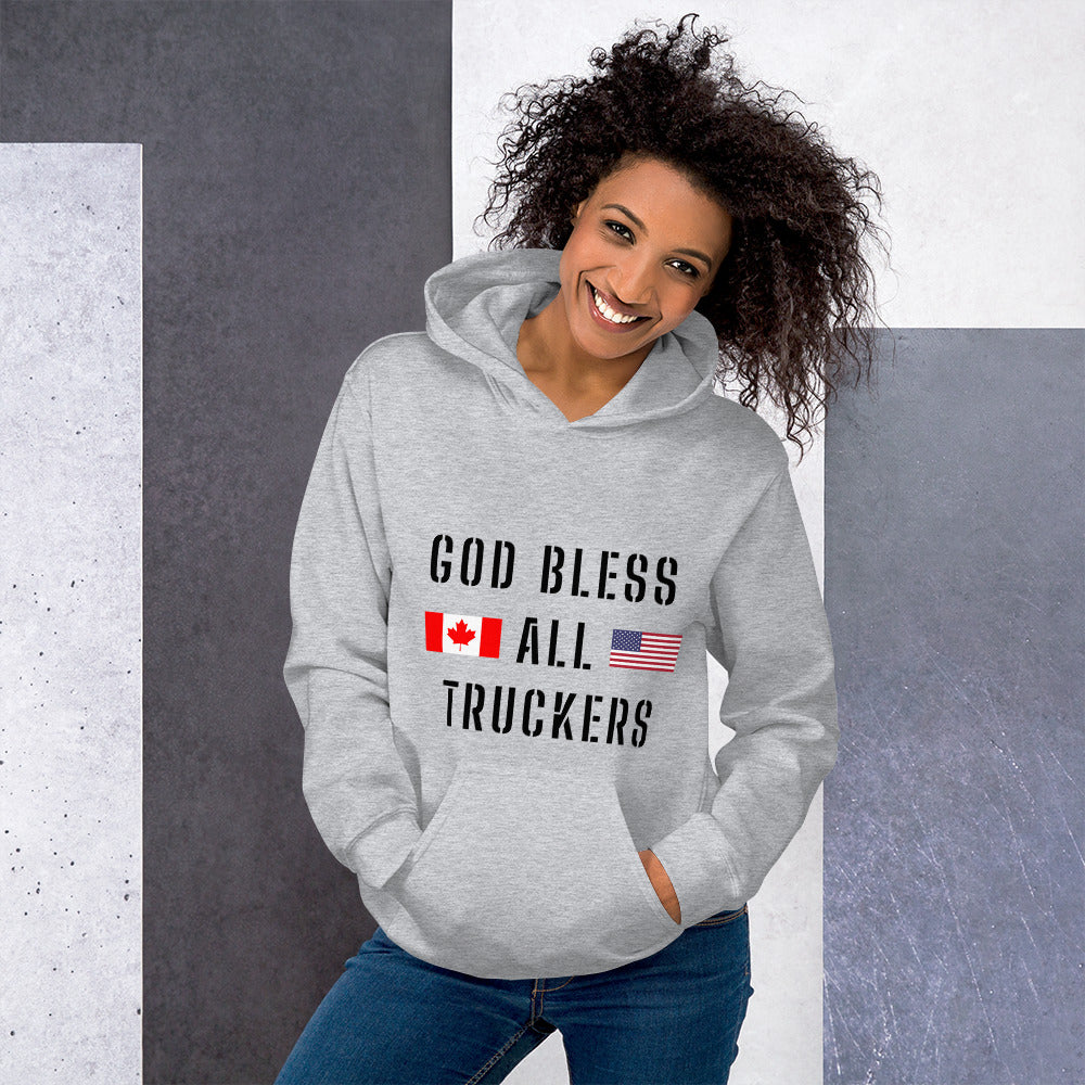 God Bless All Truckers Unisex Hoodie